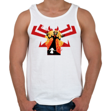 PRINTFASHION samurai jack - Férfi atléta - Fehér atléta, trikó