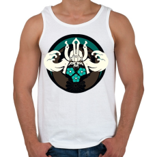 PRINTFASHION Samurai logo - Férfi atléta - Fehér