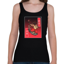 PRINTFASHION samurai - Női atléta - Fekete női trikó