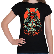 PRINTFASHION samurai - Női póló - Fekete
