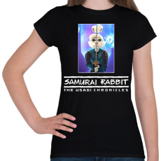 PRINTFASHION Samurai Rabbit: The Usagi Chronicles - Női póló - Fekete