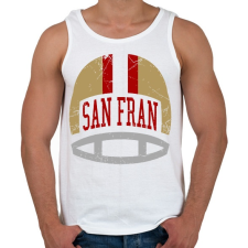 PRINTFASHION San Fran - Férfi atléta - Fehér atléta, trikó