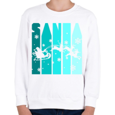 PRINTFASHION Santa - Gyerek pulóver - Fehér gyerek pulóver, kardigán