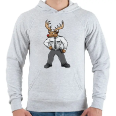 PRINTFASHION Santa Security - Férfi kapucnis pulóver - Sport szürke