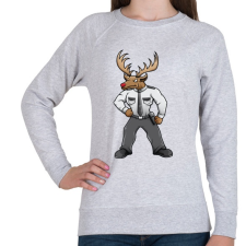 PRINTFASHION Santa Security - Női pulóver - Sport szürke női pulóver, kardigán