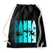 PRINTFASHION Santa - Sportzsák, Tornazsák - Fekete tornazsák