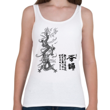 PRINTFASHION sárkány2 - Női atléta - Fehér női trikó