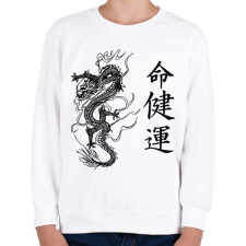 PRINTFASHION Sárkány 1 - Gyerek pulóver - Fehér gyerek pulóver, kardigán