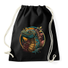PRINTFASHION Sárkány design - Sportzsák, Tornazsák - Fekete