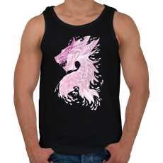 PRINTFASHION sárkány - Férfi atléta - Fekete