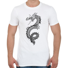 PRINTFASHION sárkány - Férfi póló - Fehér