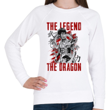 PRINTFASHION Sárkány legendája - Női pulóver - Fehér női pulóver, kardigán