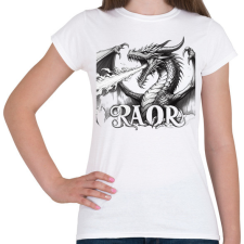 PRINTFASHION Sárkány - Női póló - Fehér női póló