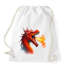 PRINTFASHION Sárkány - Sportzsák, Tornazsák - Fehér atléta, trikó