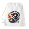 PRINTFASHION Sárkány - Sportzsák, Tornazsák - Fehér