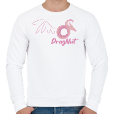PRINTFASHION Sárkányfánk - Férfi pulóver - Fehér férfi pulóver, kardigán