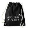 PRINTFASHION sárkányok anyja fehér - Sportzsák, Tornazsák - Fekete