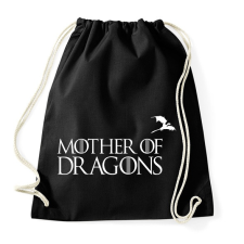 PRINTFASHION sárkányok anyja fehér - Sportzsák, Tornazsák - Fekete tornazsák