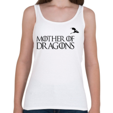 PRINTFASHION sárkányok anyja fekete - Női atléta - Fehér