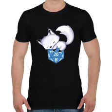 PRINTFASHION Sarki róka D20 - Férfi póló - Fekete