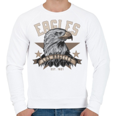 PRINTFASHION Sas 04 - Los Angeles Eagles - Férfi pulóver - Fehér