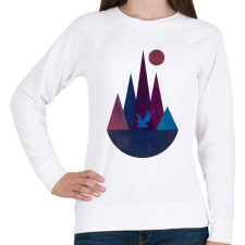 PRINTFASHION Sas és hegyek - Női pulóver - Fehér női pulóver, kardigán