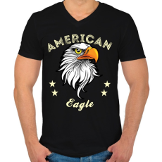 PRINTFASHION Sas - Férfi V-nyakú póló - Fekete