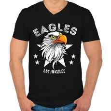 PRINTFASHION Sas - Férfi V-nyakú póló - Fekete