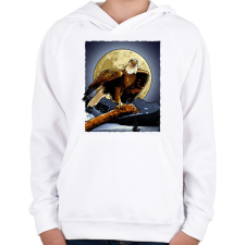 PRINTFASHION Sas - Gyerek kapucnis pulóver - Fehér gyerek pulóver, kardigán