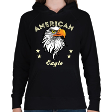 PRINTFASHION Sas - Női kapucnis pulóver - Fekete női pulóver, kardigán