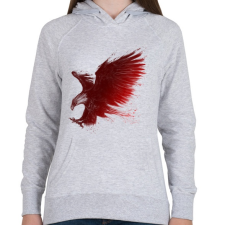 PRINTFASHION Sastámadás - Női kapucnis pulóver - Sport szürke női pulóver, kardigán