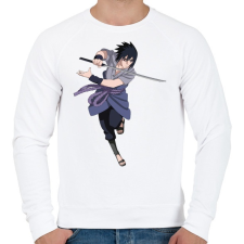 PRINTFASHION Sasuke - Férfi pulóver - Fehér férfi pulóver, kardigán