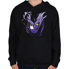 PRINTFASHION Sasuke Susano mode - Gyerek kapucnis pulóver - Fekete