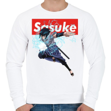 PRINTFASHION Sasuke Uchiha - Férfi pulóver - Fehér férfi pulóver, kardigán