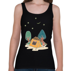 PRINTFASHION sátorozás - Női atléta - Fekete