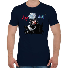 PRINTFASHION Satoru Gojo - Férfi póló - Sötétkék férfi póló