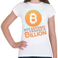 PRINTFASHION satoshi - Női póló - Fehér