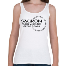 PRINTFASHION Sauron make Mordor great again! - Női atléta - Fehér