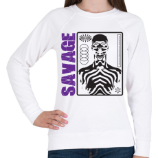 PRINTFASHION savage streetwear - Női pulóver - Fehér