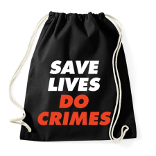PRINTFASHION SAVE life - Sportzsák, Tornazsák - Fekete tornazsák