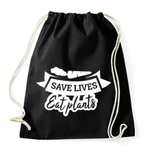 PRINTFASHION Save LIFE - Sportzsák, Tornazsák - Fekete tornazsák