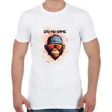 PRINTFASHION say my name - Férfi póló - Fehér