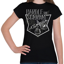 PRINTFASHION Scandel handler - Női póló - Fekete női póló