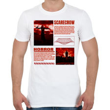 PRINTFASHION Scarecrow horror - Férfi póló - Fehér férfi póló