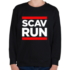 PRINTFASHION Scav Run - Gyerek pulóver - Fekete