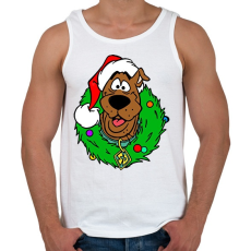 PRINTFASHION Scooby Xmas - Férfi atléta - Fehér