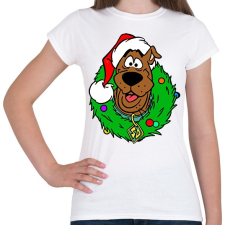 PRINTFASHION Scooby Xmas - Női póló - Fehér női póló
