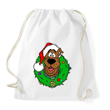 PRINTFASHION Scooby Xmas - Sportzsák, Tornazsák - Fehér tornazsák