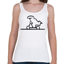 PRINTFASHION Scooter - Női atléta - Fehér női trikó