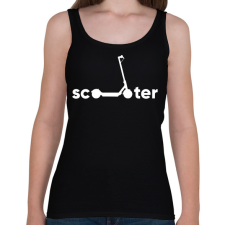 PRINTFASHION Scooter - Női atléta - Fekete női trikó